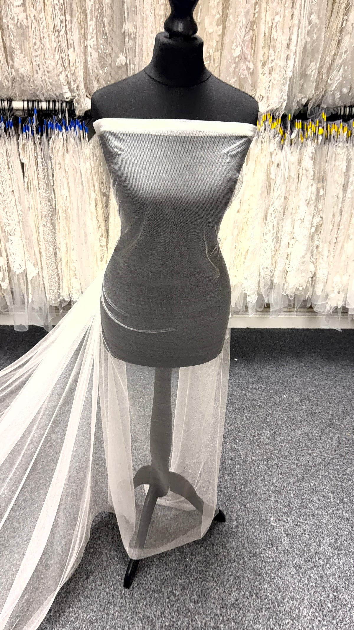 Ivory Silk Tulle - TU0067