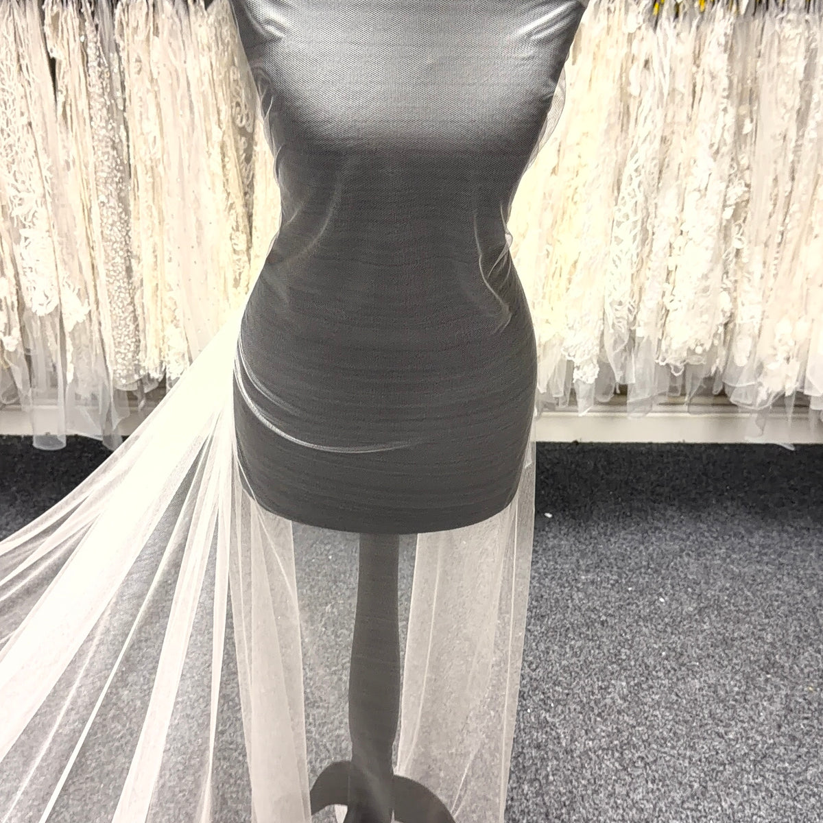 Ivory Silk Tulle - TU0067