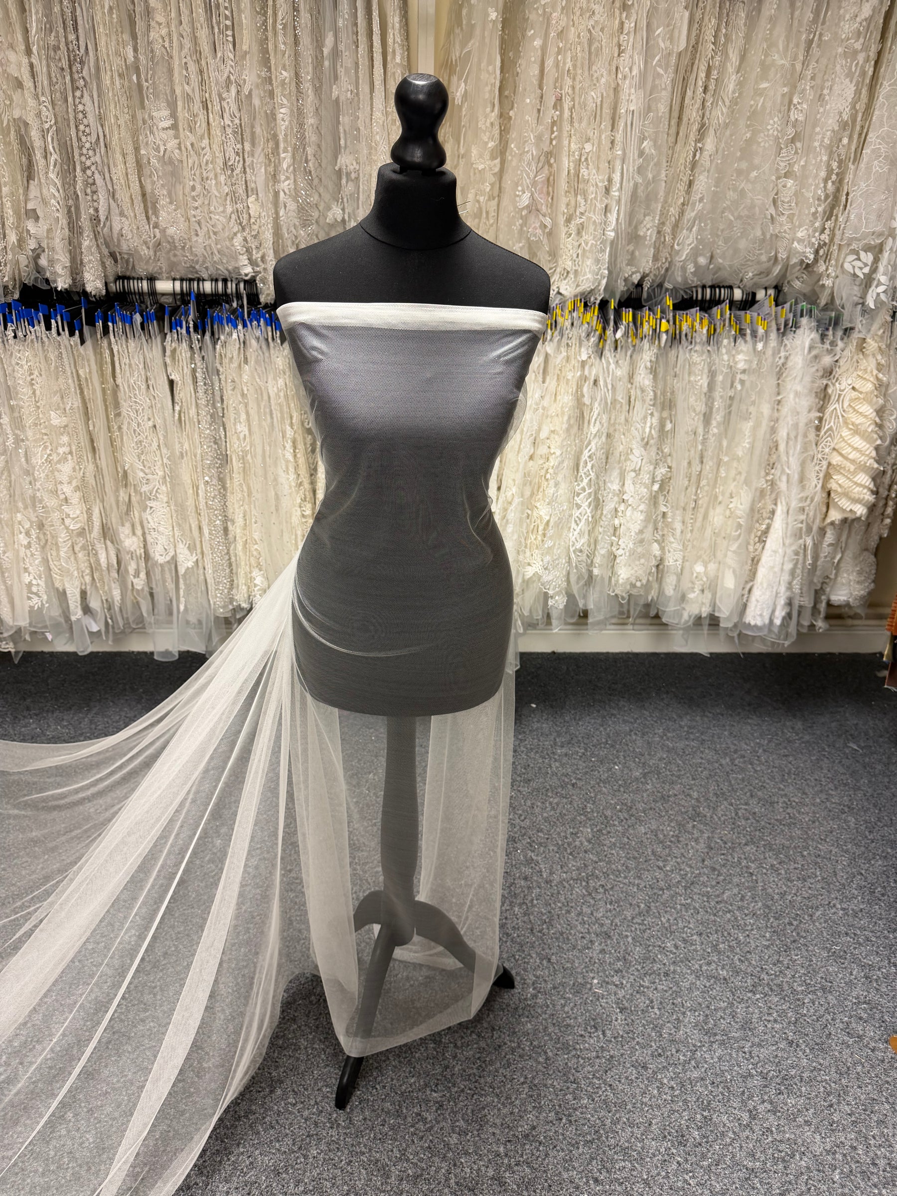 Ivory Silk Tulle - TU0067