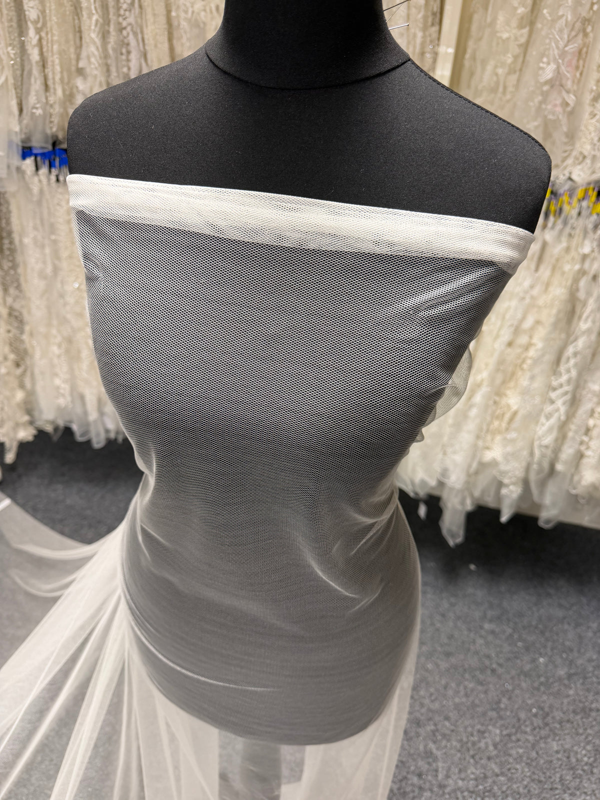 Ivory Silk Tulle - TU0067