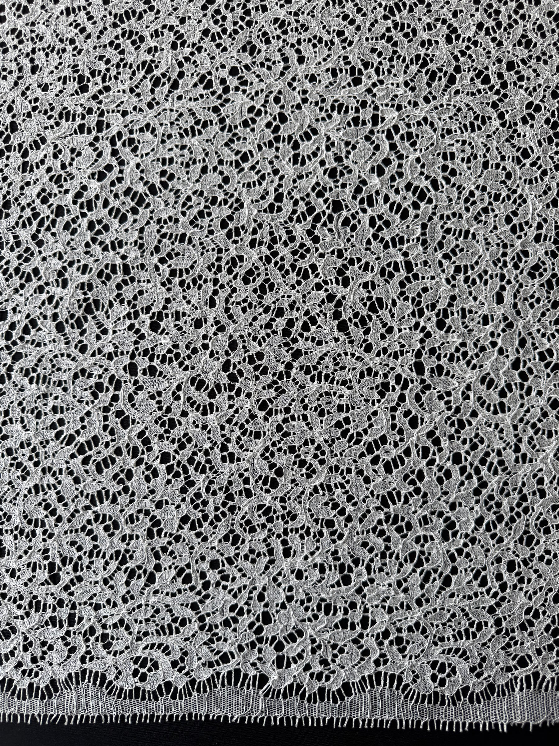 Ivory Corded French Lace - LA4005