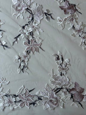 Pink Embroidered Lace - EB5052