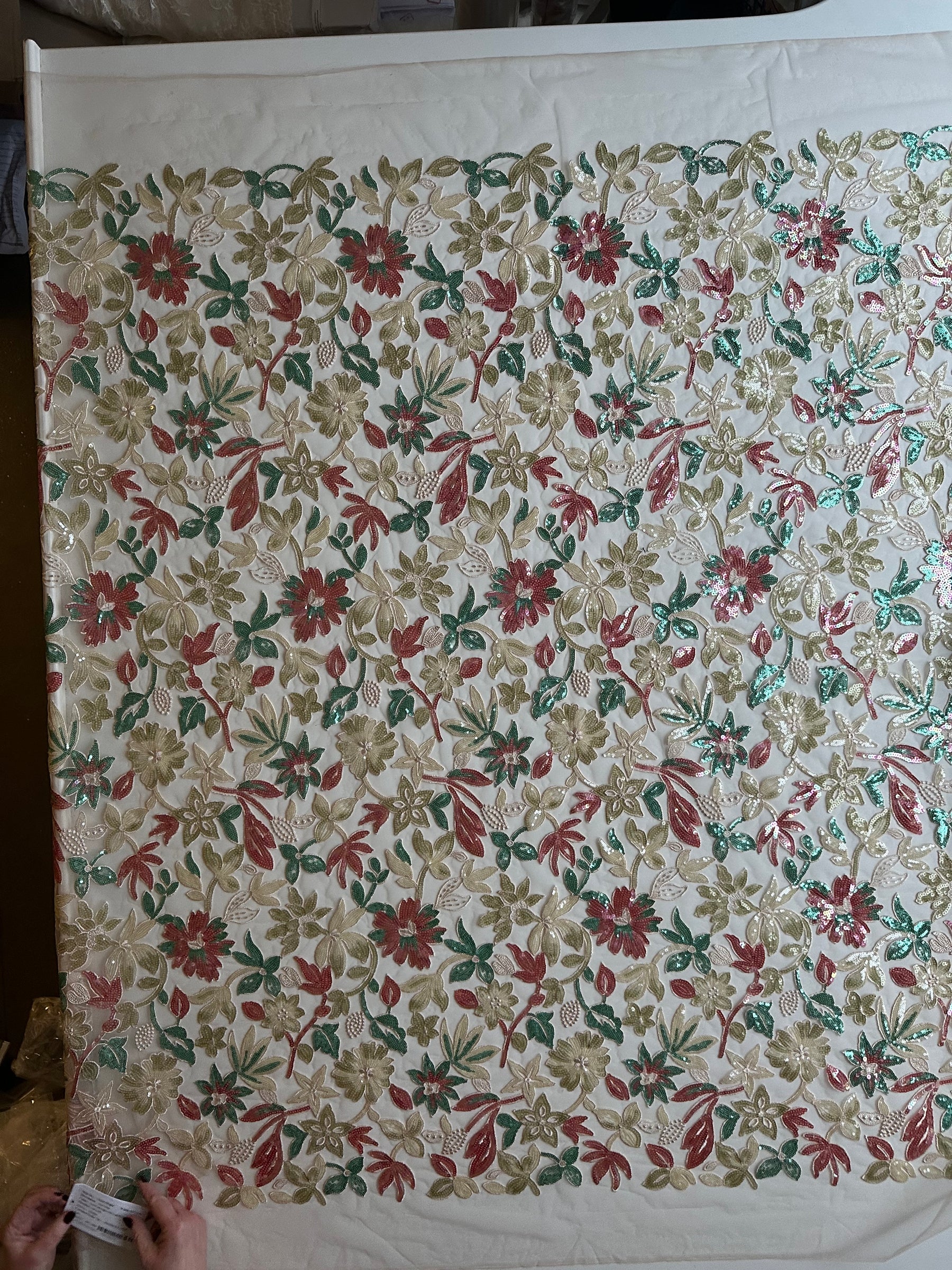 Multi-colored Embroidered Lace -EB3066