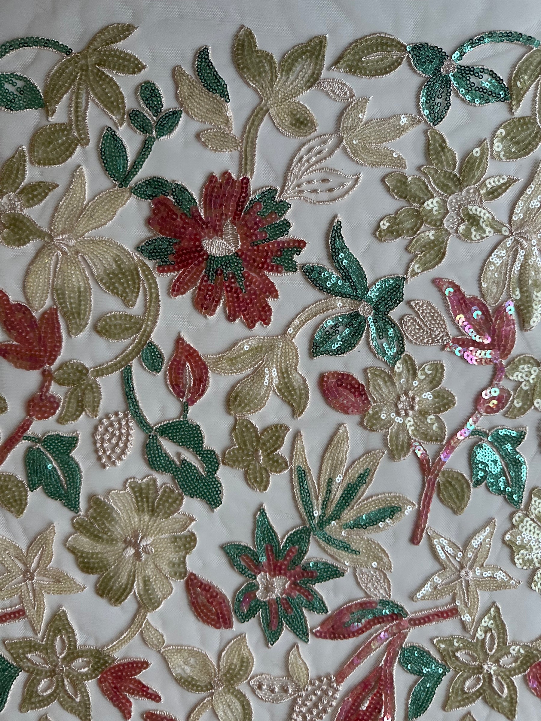 Multi-colored Embroidered Lace -EB3066