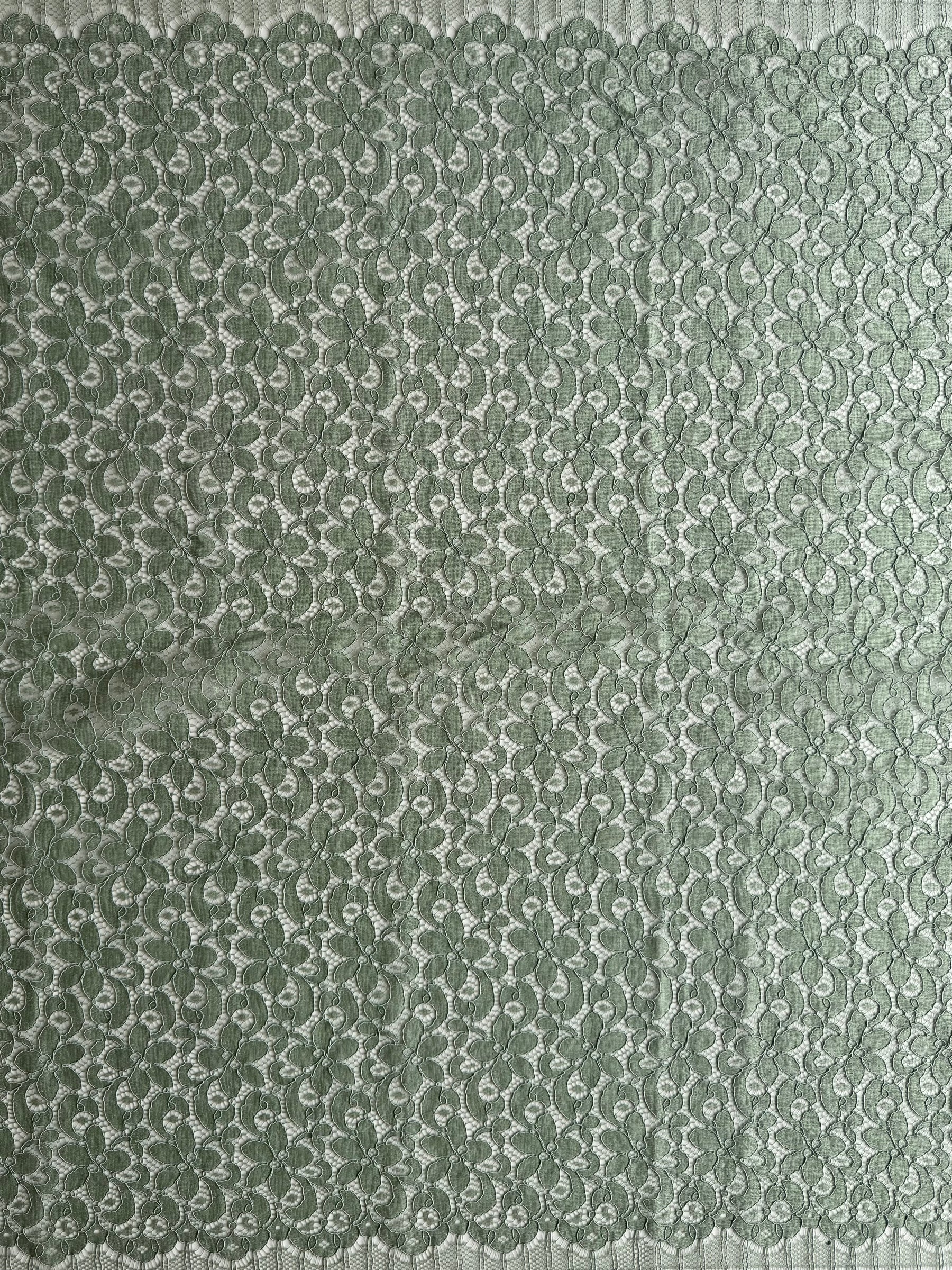 Peridot Green Corded French Lace - LA4008