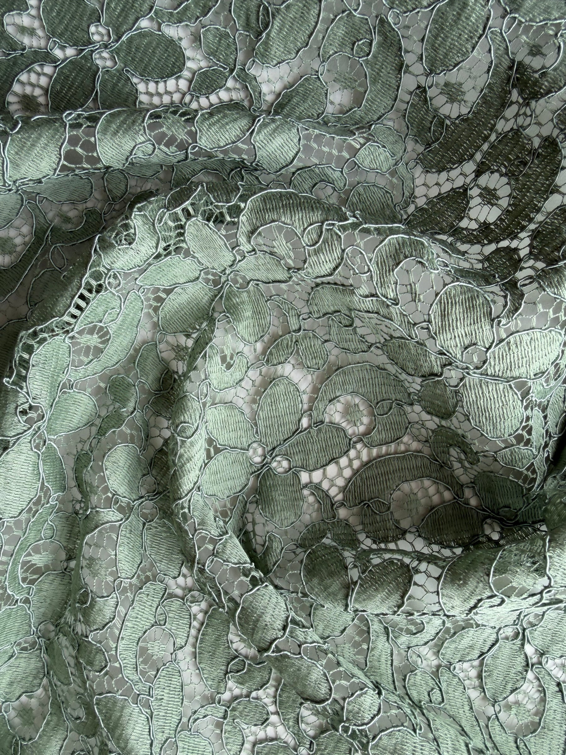 Peridot Green Corded French Lace - LA4008