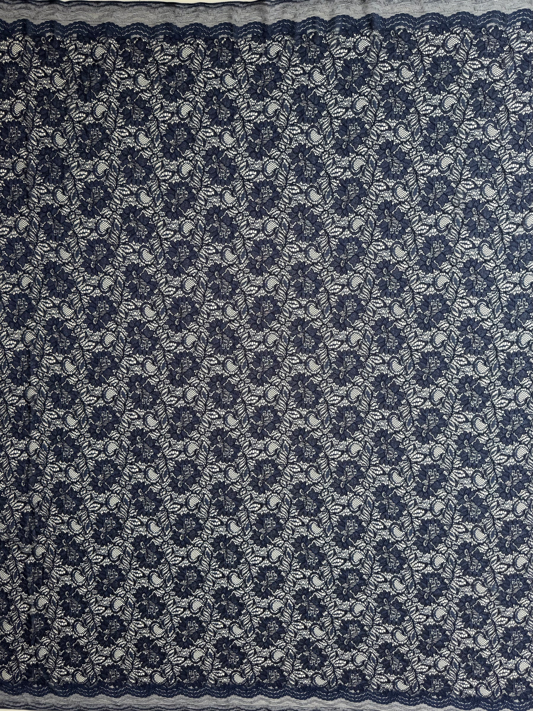 Arabian Blue Corded Lace - Tocca