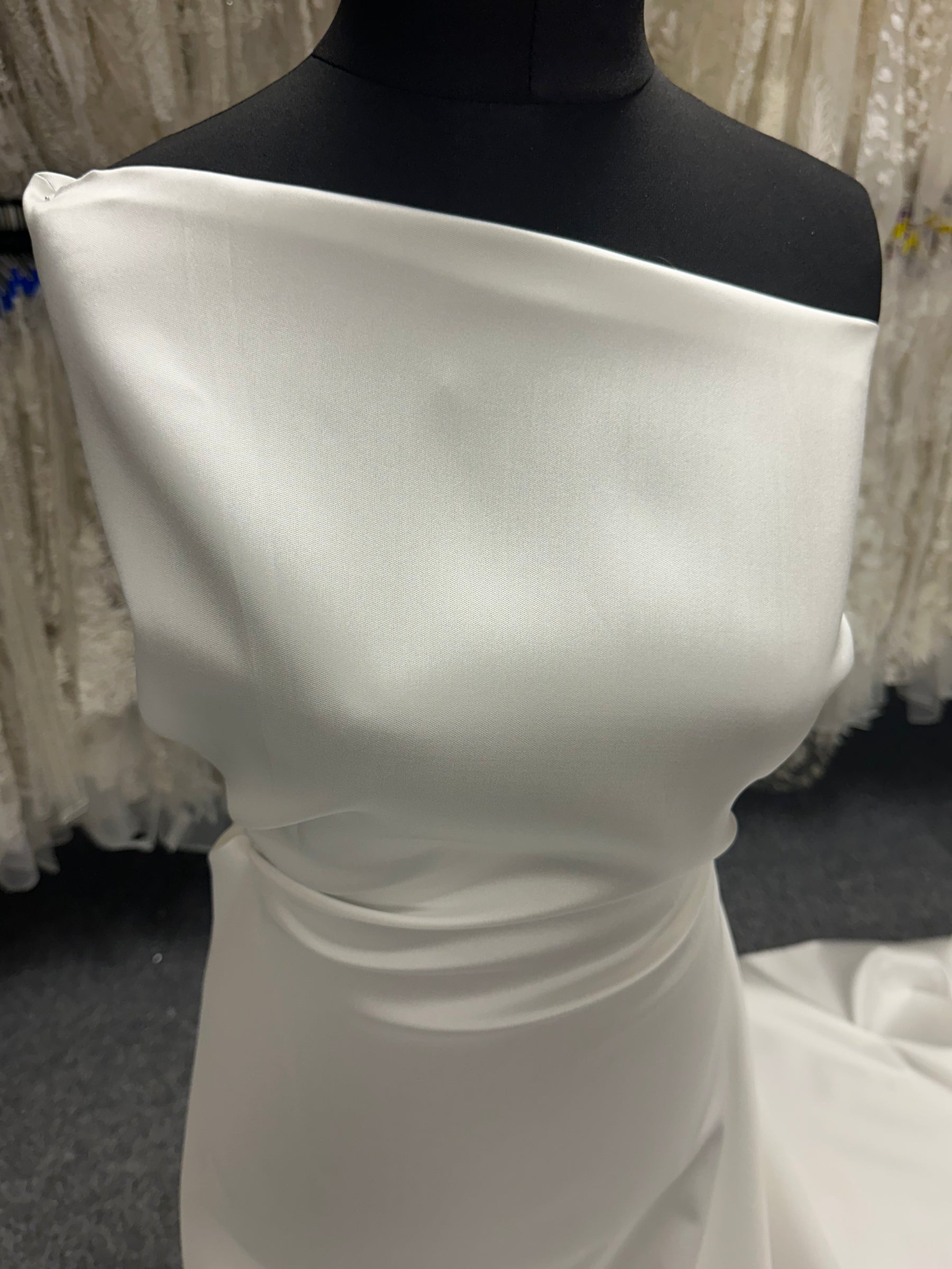 Pale Ivory Silk Blend Mikado - PS4004