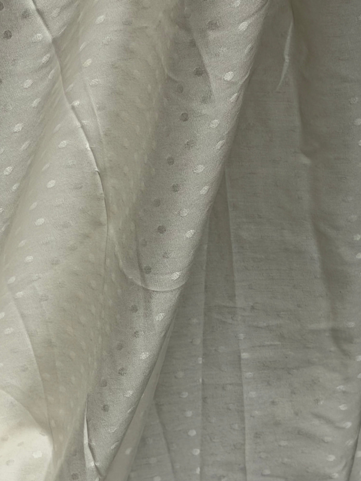 Ivory Dobby Spot Weave - PH5003