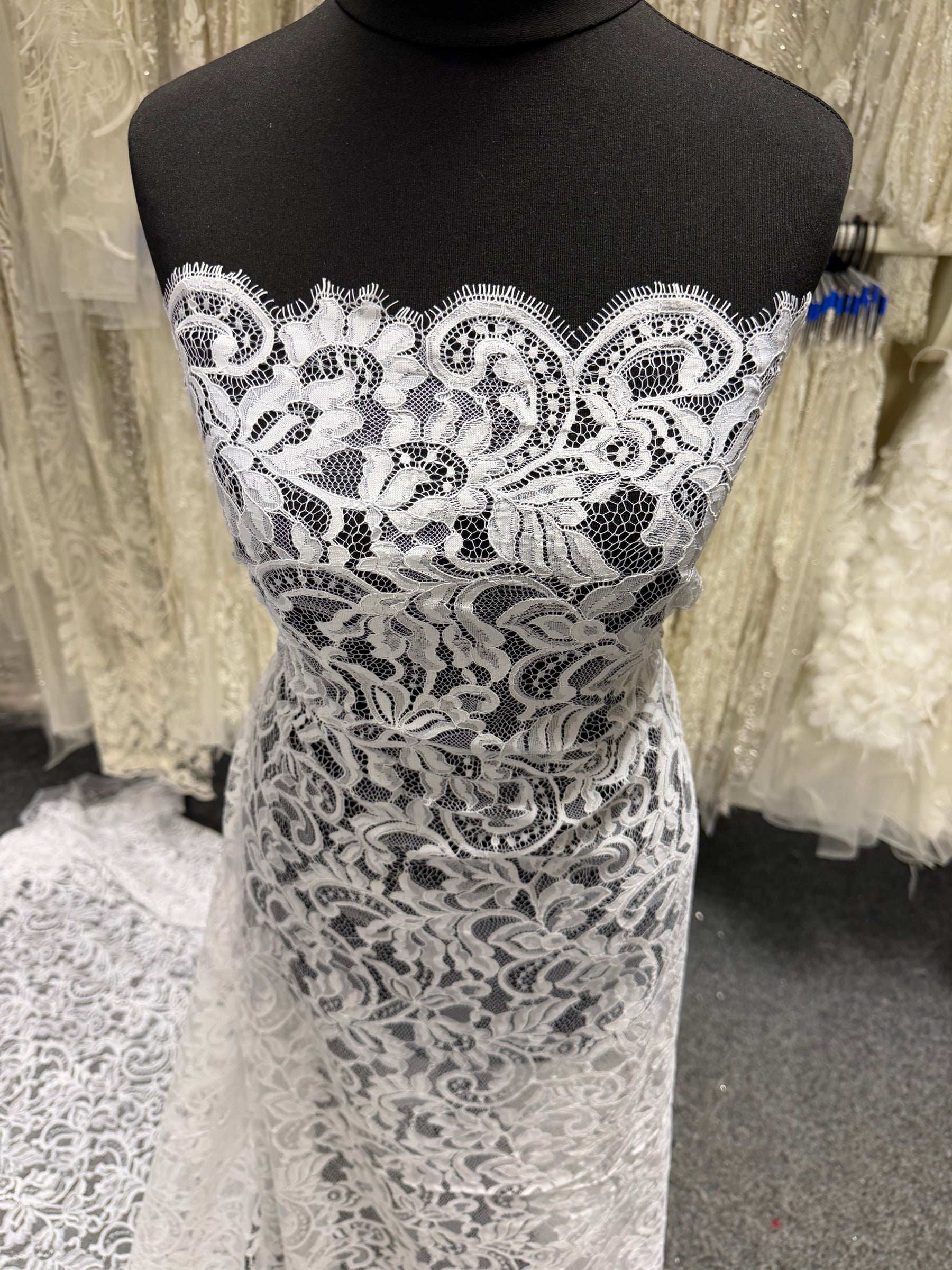 White Corded Lace - LA7014
