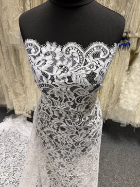 White Corded Lace - LA7014