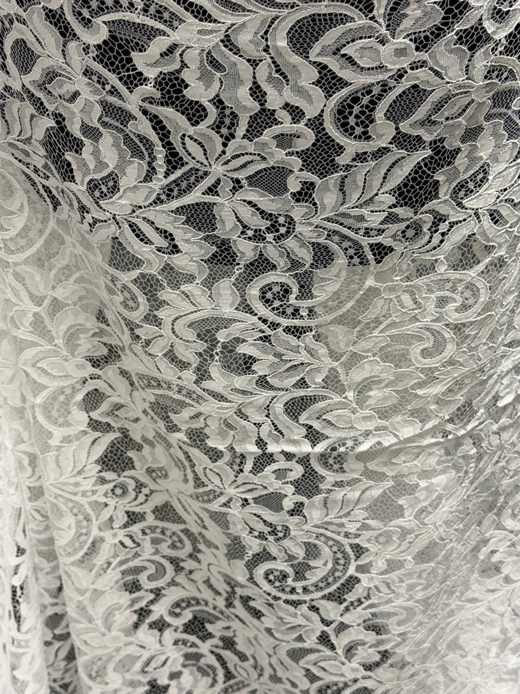 White Corded Lace - LA7014