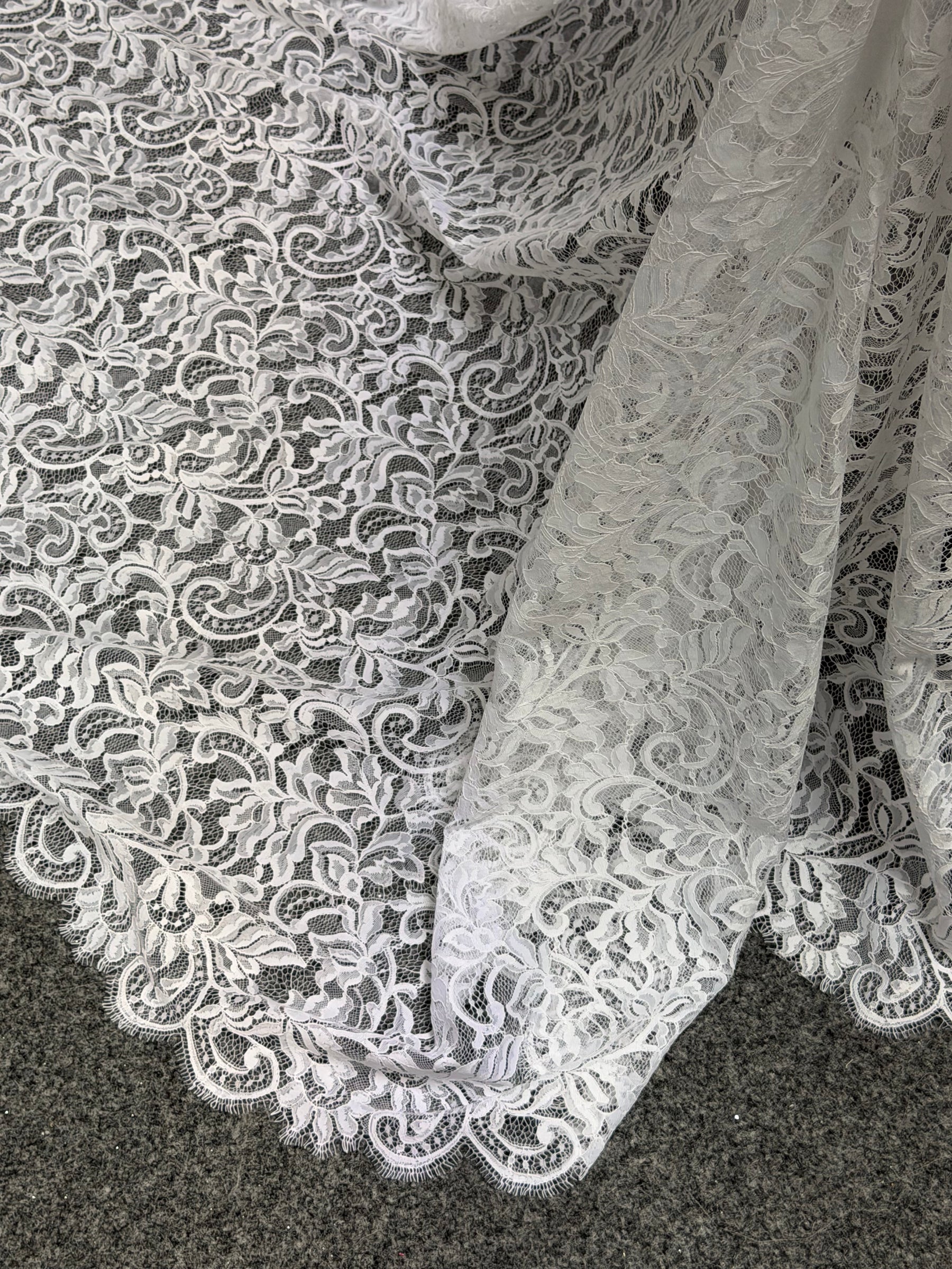 White Corded Lace - LA7014