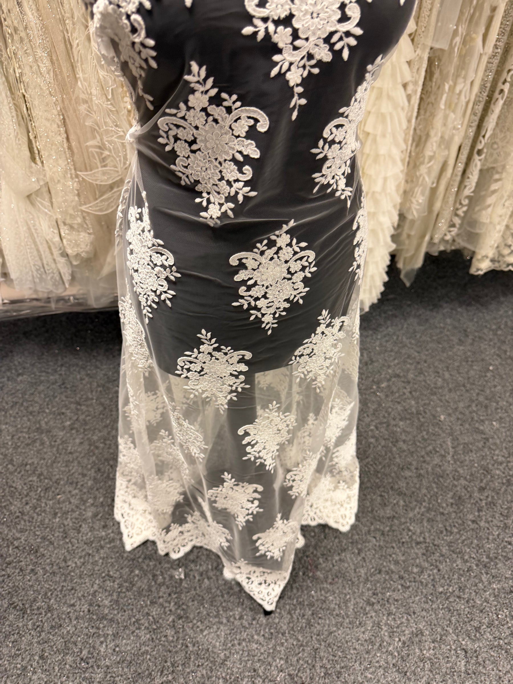 Ivory Corded Lace - LA7008