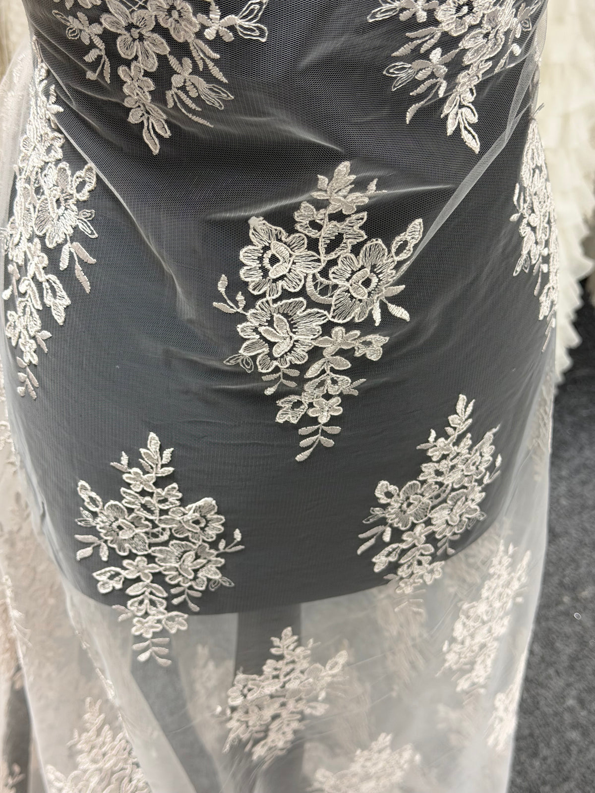 Shell Pink Corded Lace - LA7009