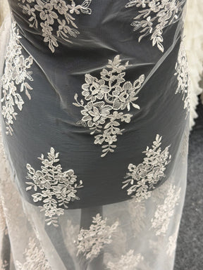 Shell Pink Corded Lace - LA7009