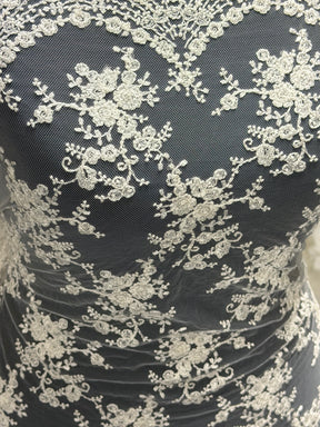 Ivory Corded Lace - LA7013
