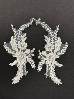Ivory Sequin Appliques - MT6002