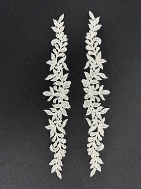 Ivory Guipure Lace Appliques - T696