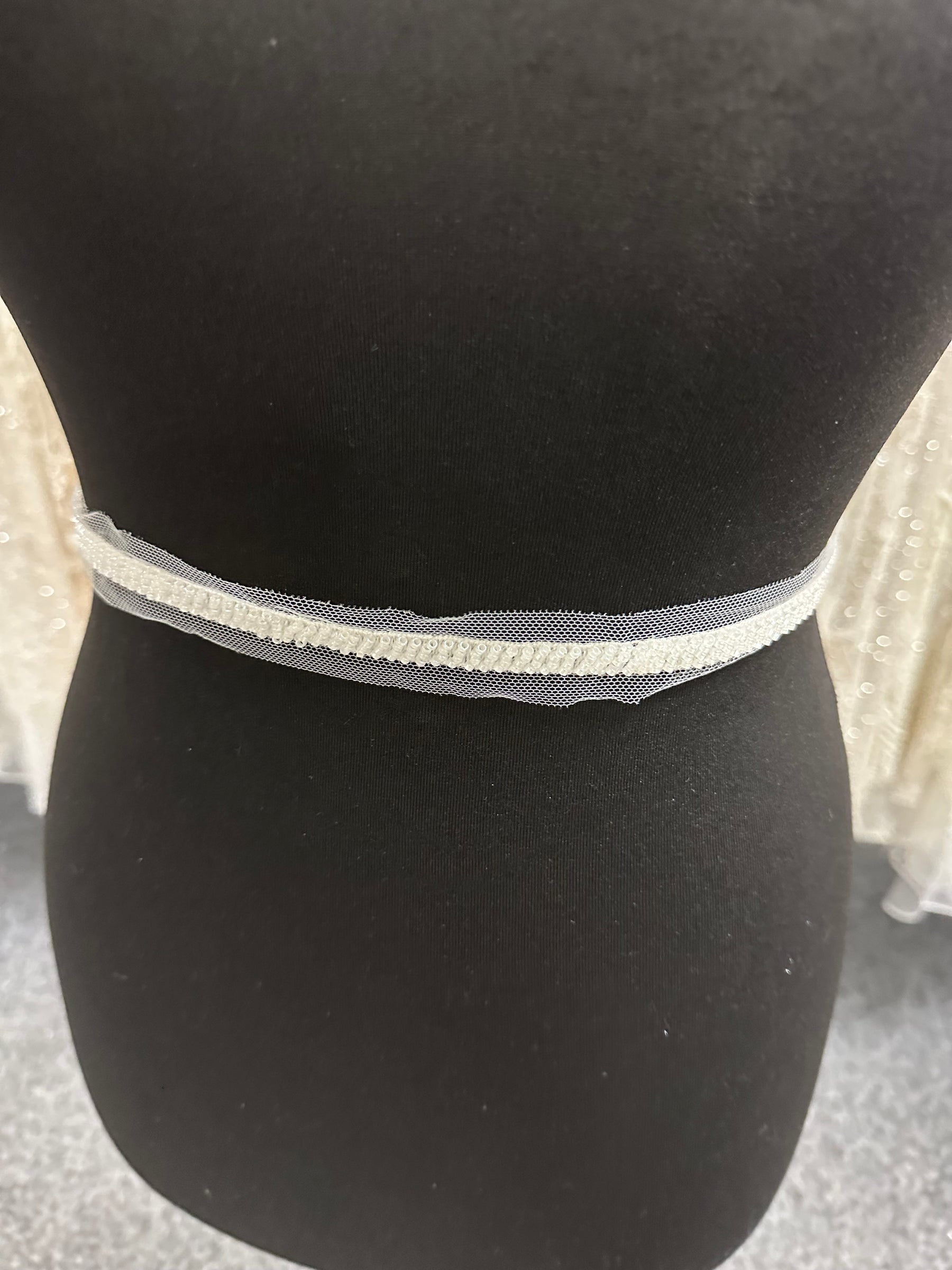 Ivory Beaded Dress Trim - EH2002