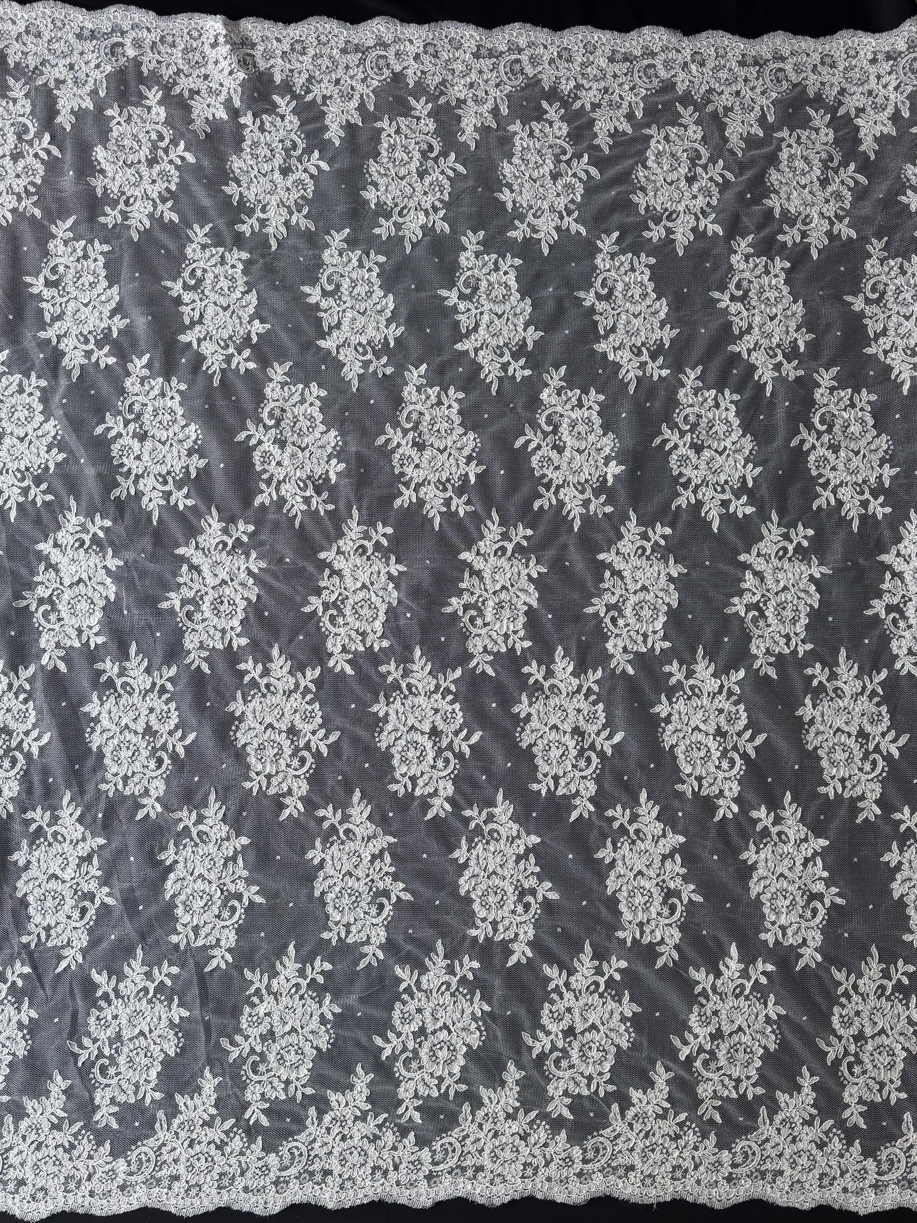 Ivory Corded Lace - LA7013