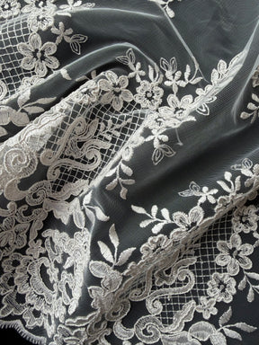 Shell Pink Corded Lace - LA7009