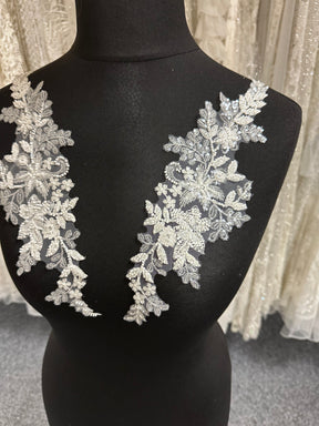 Ivory Beaded Appliques - MT4007