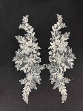 Ivory Beaded Appliques - MT4007