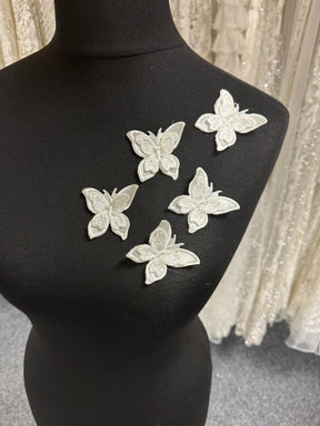 Ivory Butterfly Applique - T768