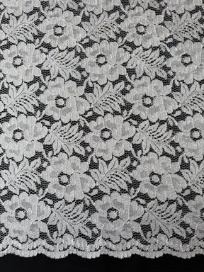 Pale Ivory Floral Lace - P199