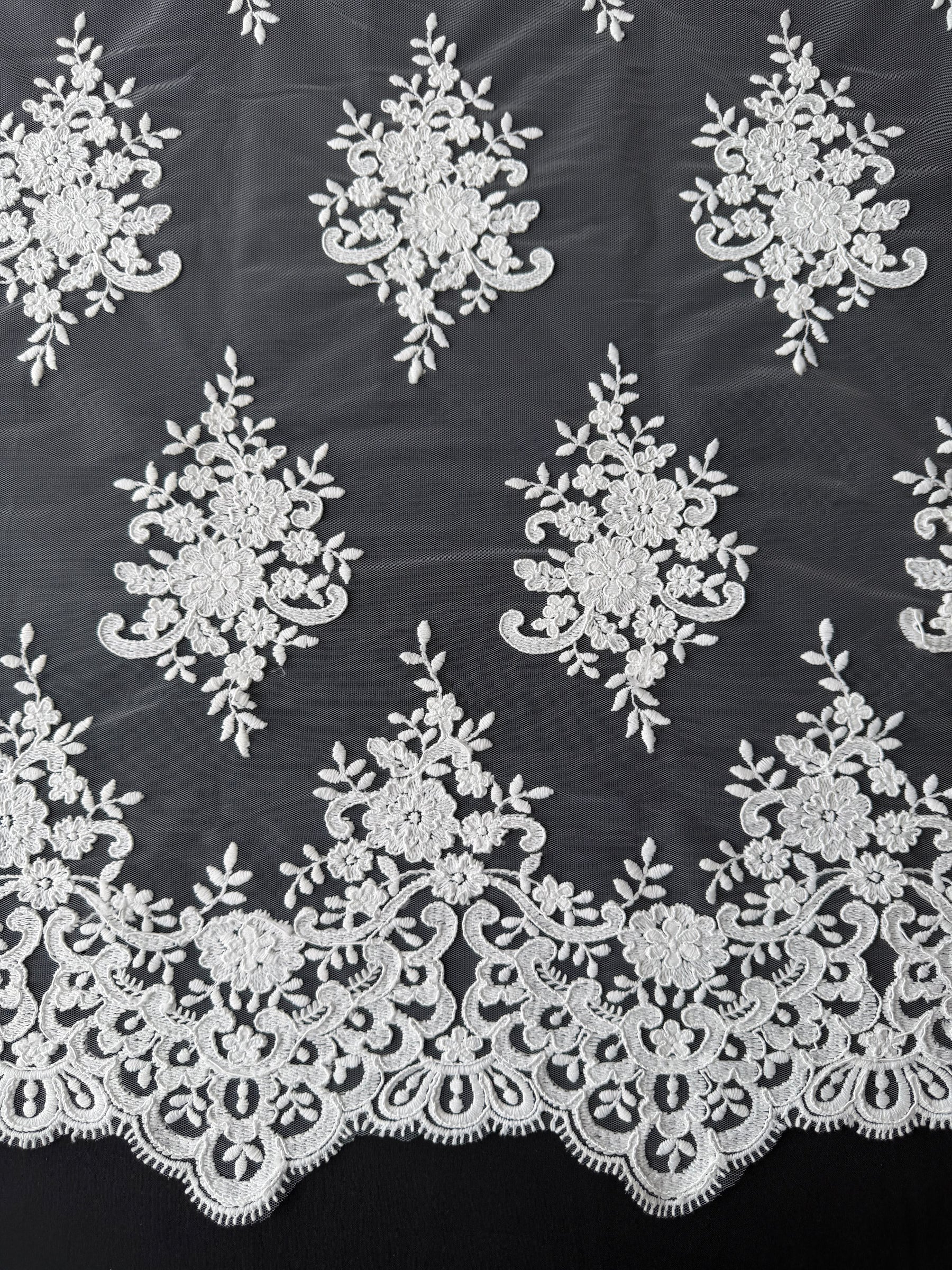 Ivory Corded Lace - LA7008