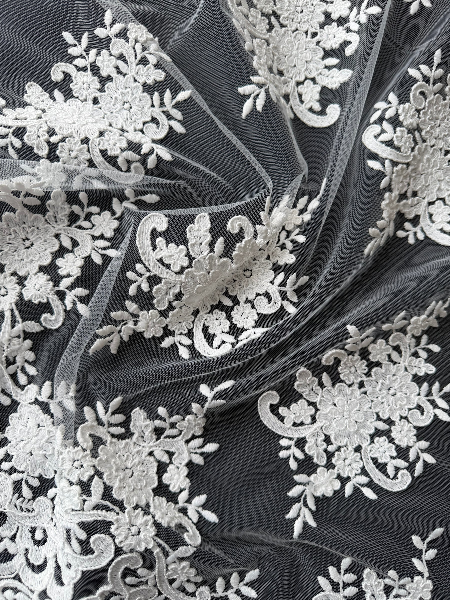 Ivory Corded Lace - LA7008