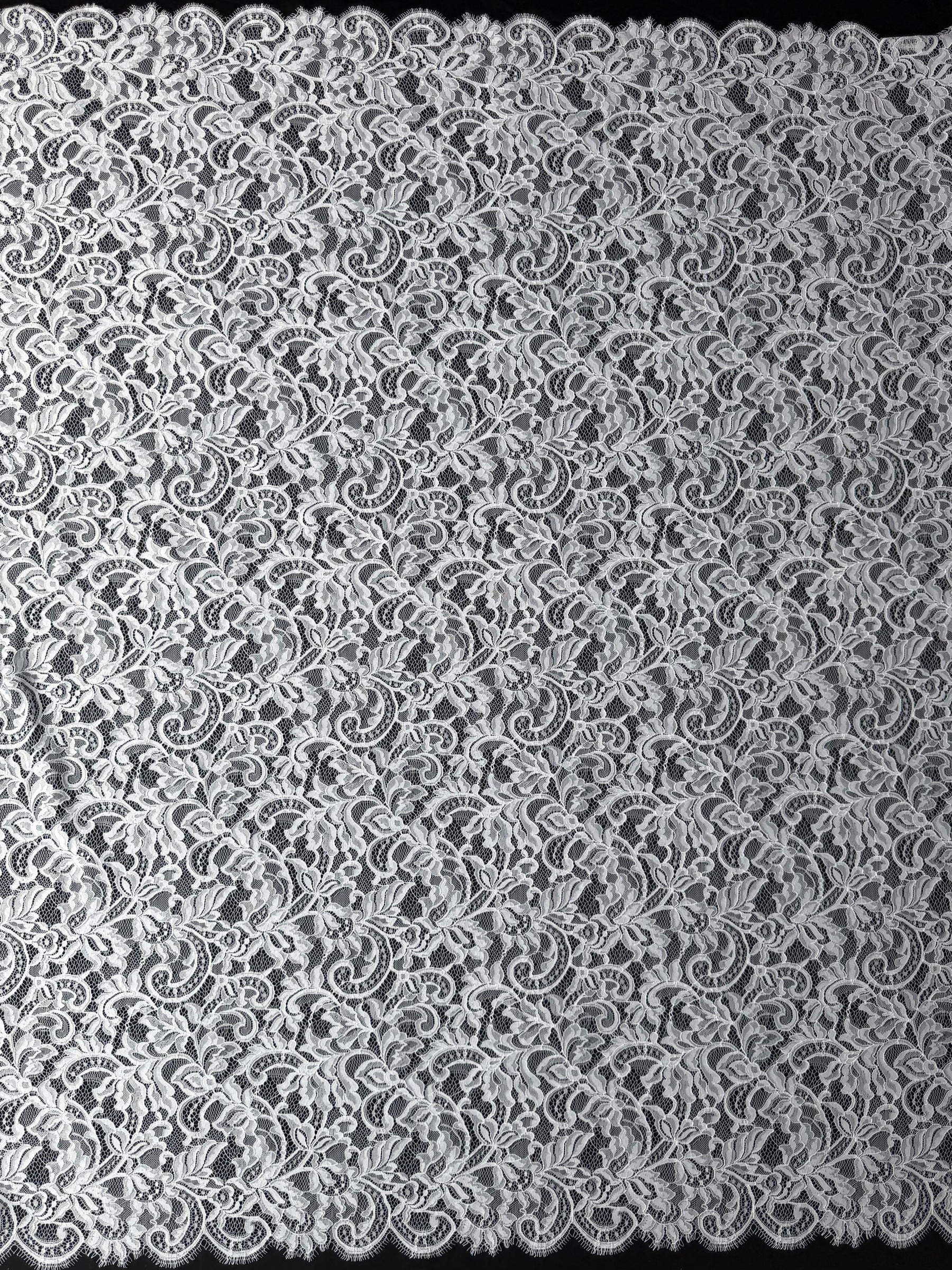 White Corded Lace - LA7014