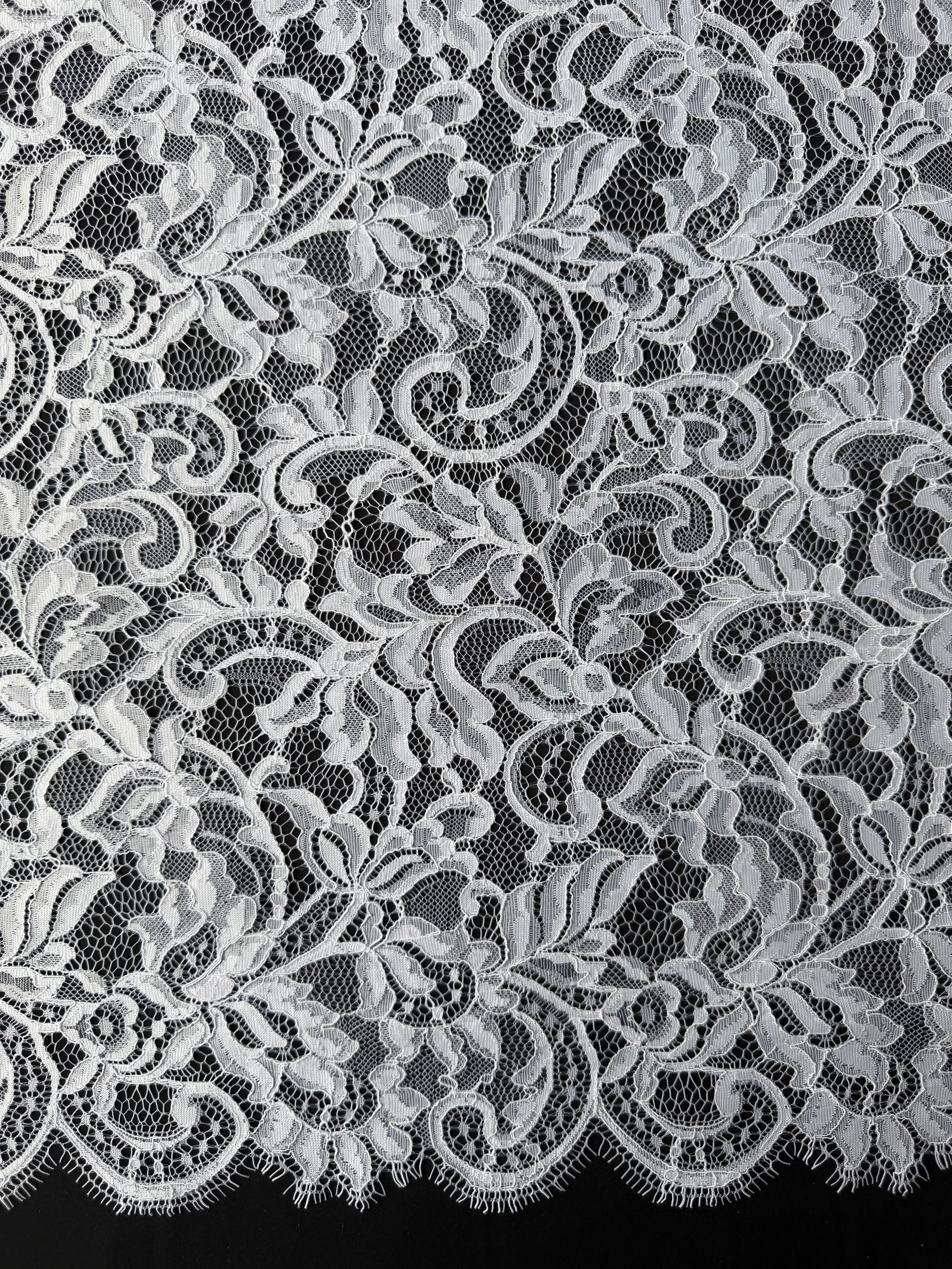 White Corded Lace - LA7014