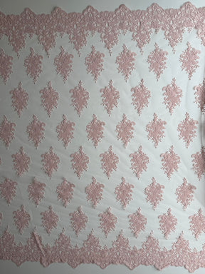 Antique Rose Corded Lace - LA7008