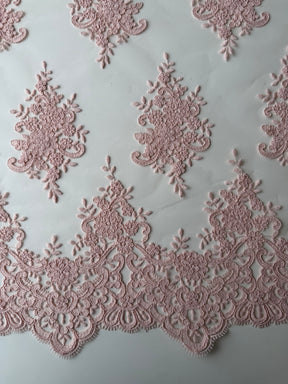 Antique Rose Corded Lace - LA7008