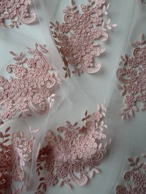 Antique Rose Corded Lace - LA7008