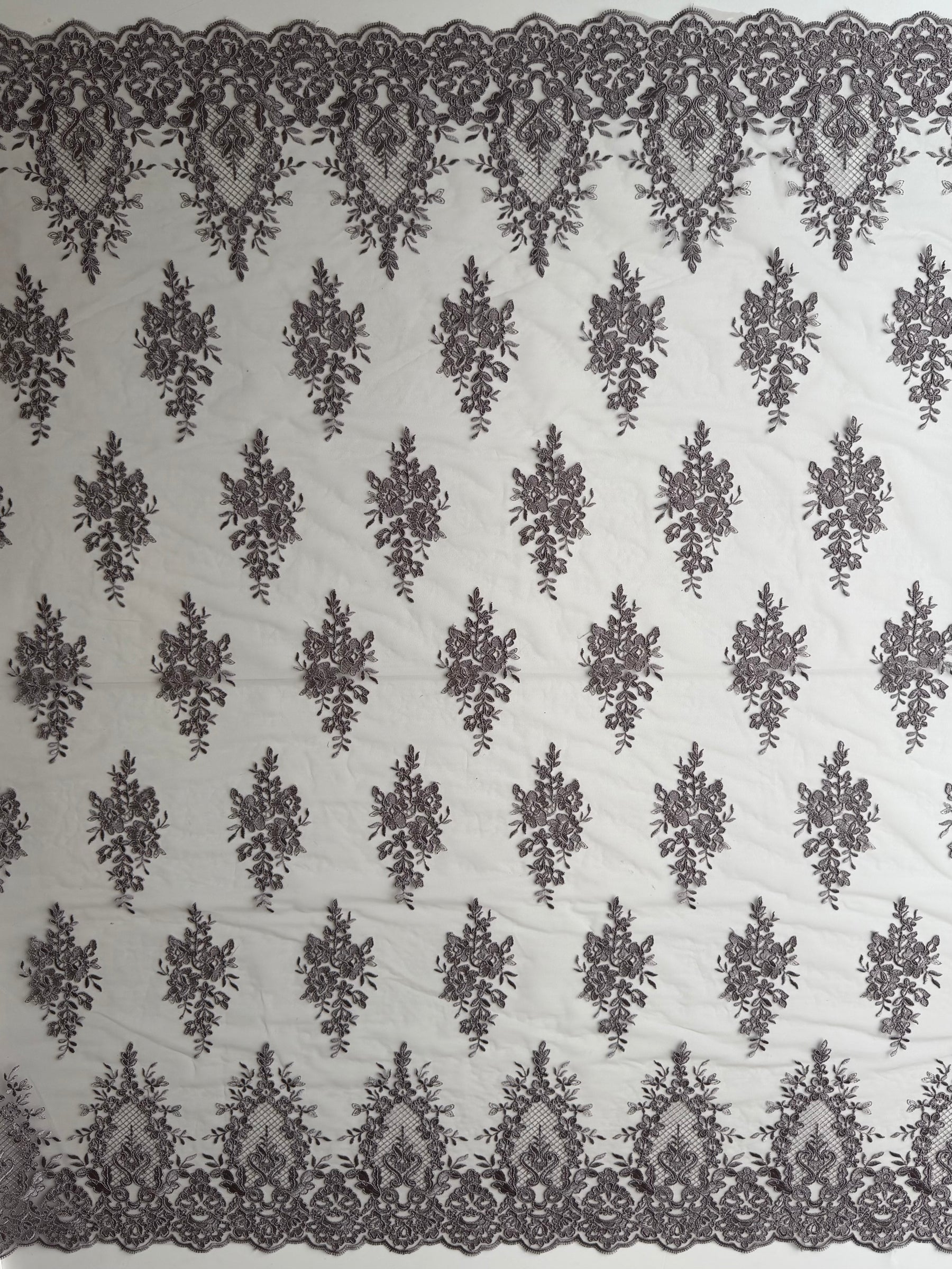 Taupe Corded Lace - LA7009