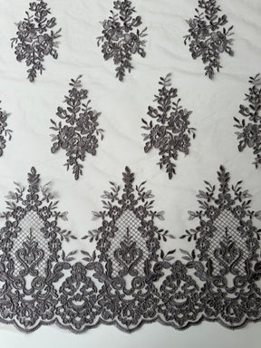 Taupe Corded Lace - LA7009