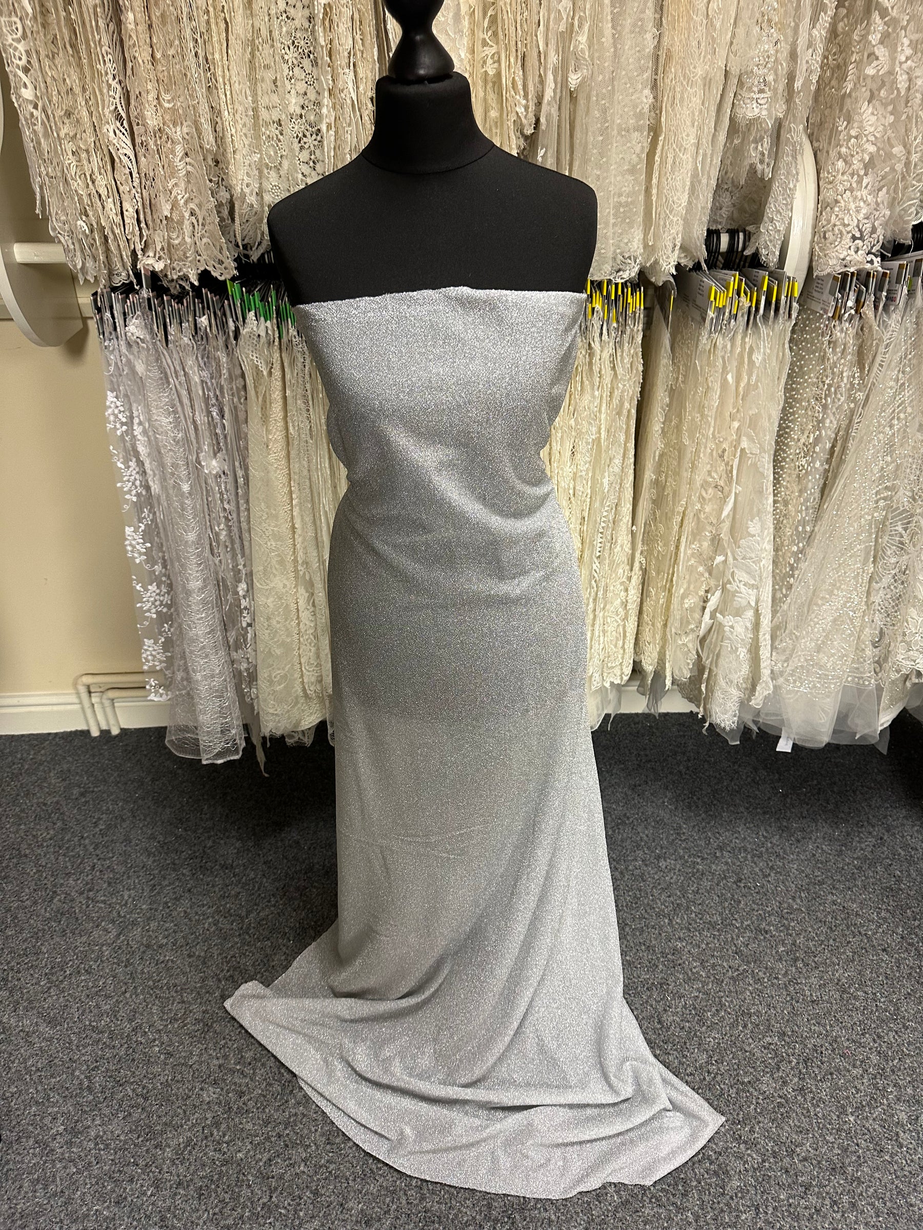 Silver Glitter Knit - Ghost