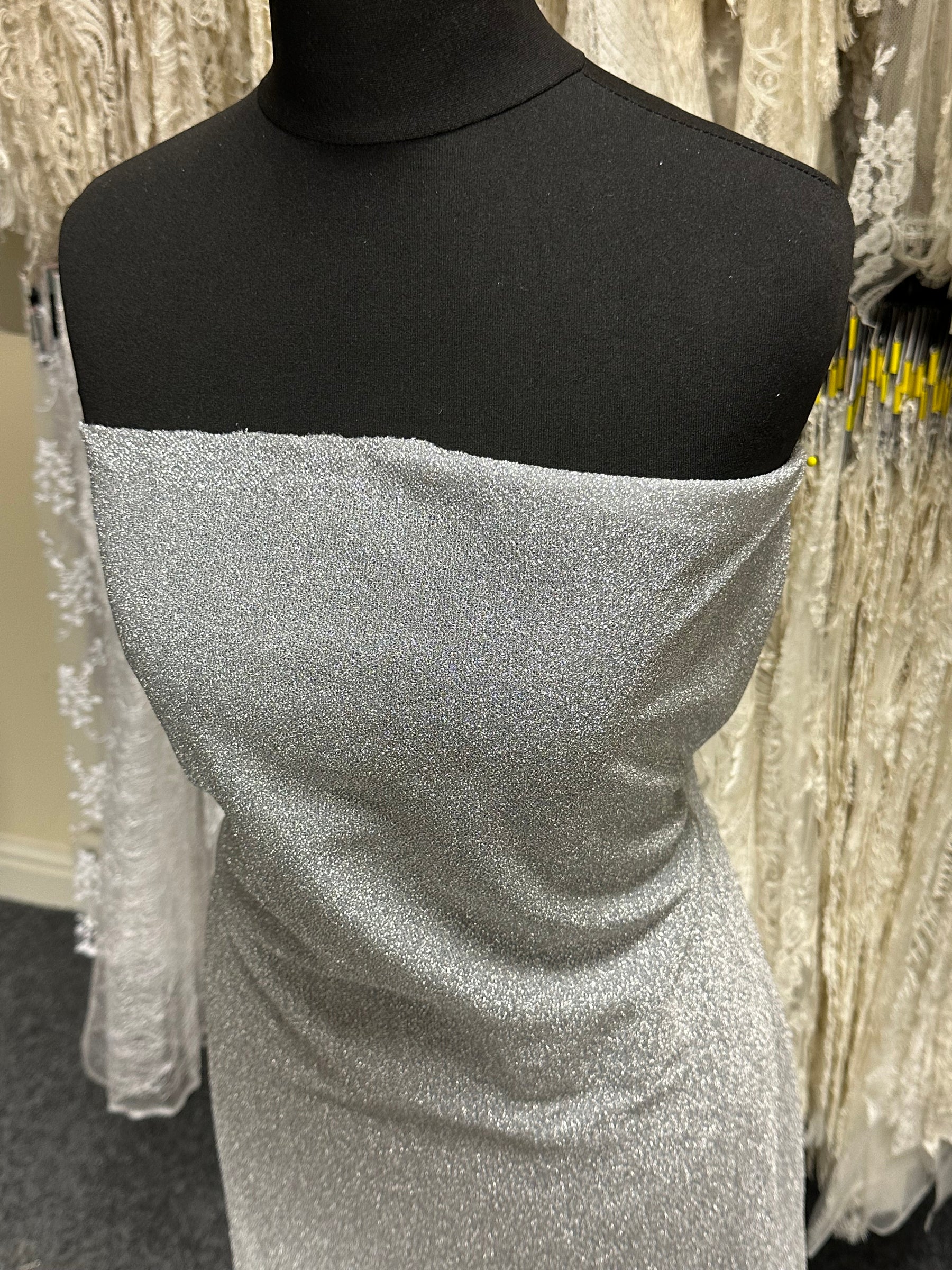 Silver Glitter Knit - Ghost