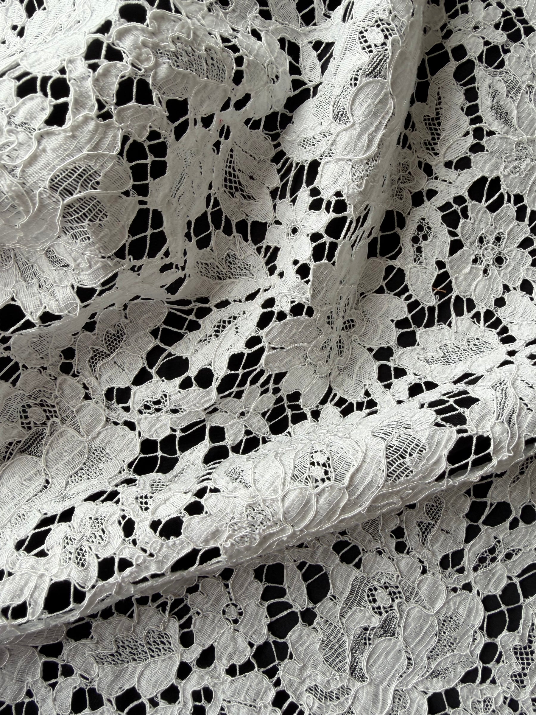 Ivory Eco Corded French Lace - LA4003