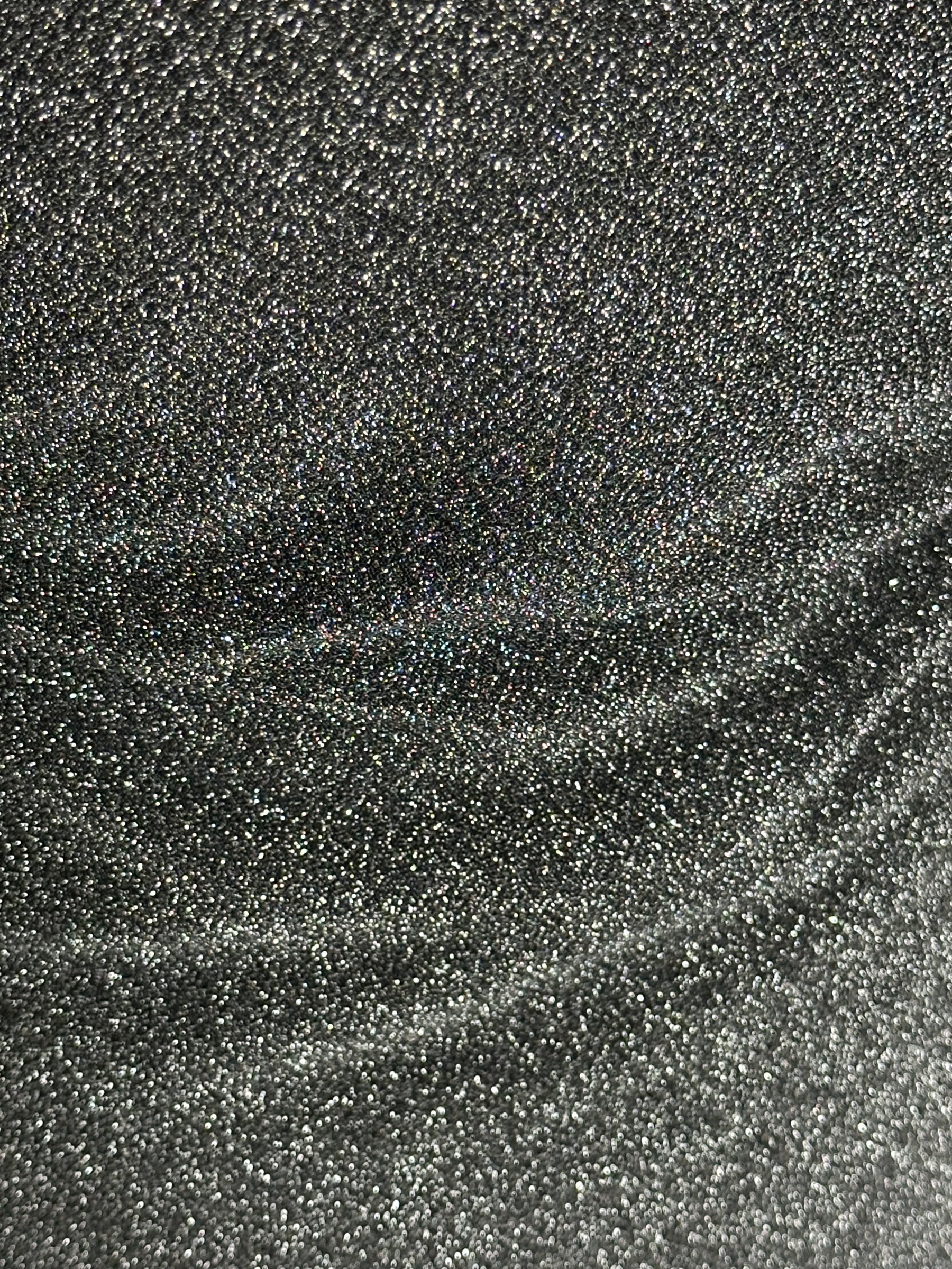 Black Glitter Knit with Silver Glitter - Ghost