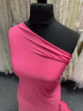 Light Pink Glitter Jersey Fabric - Daredevil