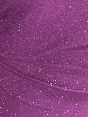 Plum Glitter Jersey Fabric - Daredevil