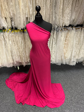 Fuchsia Glitter Jersey Fabric - Daredevil