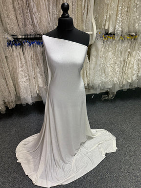 Ivory Glitter Jersey Fabric - Daredevil