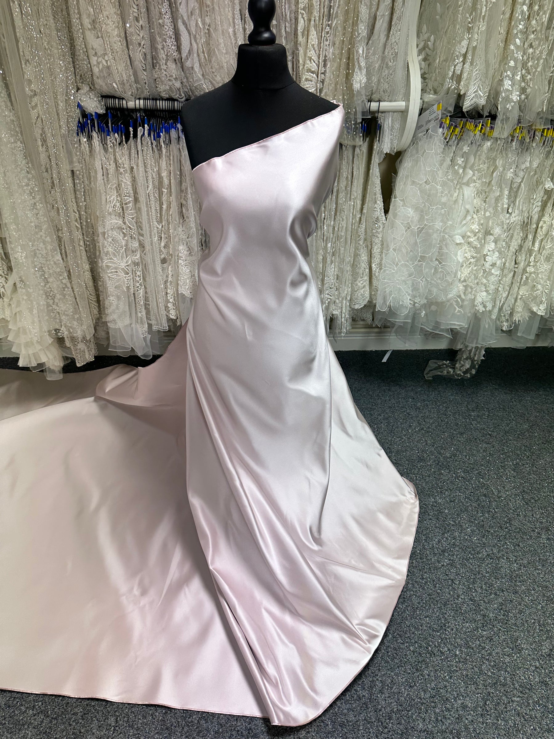 Dusky Rose Silk Satin - PH1001