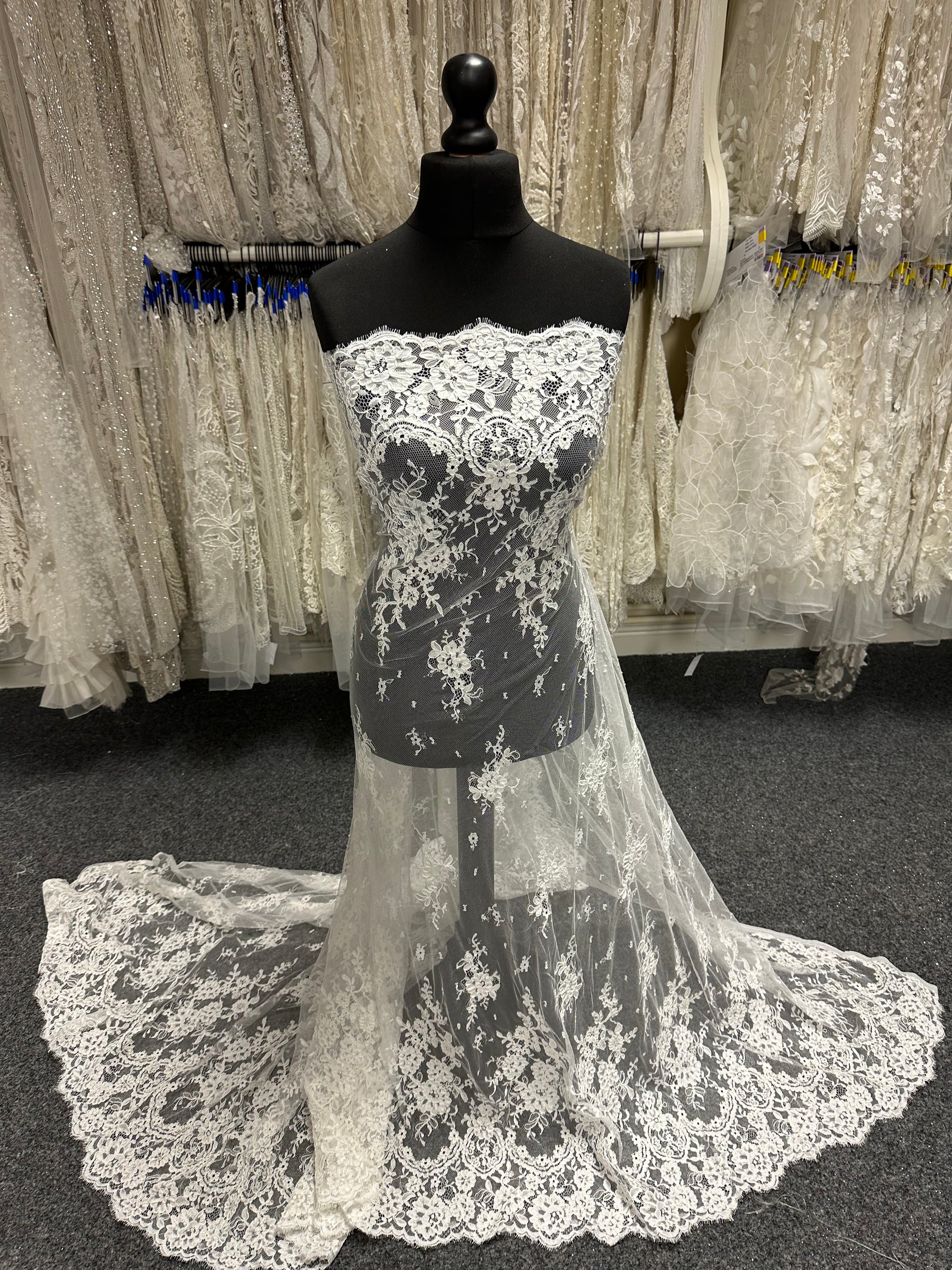 Pale Ivory Corded Lace - Eloise