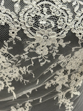 Pale Ivory Corded Lace - Eloise